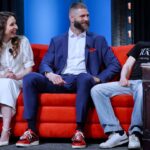Herečka, moderátorka a dabérka Tereza Bebarová, zápasník MMA Jiří Procházka a profesionální jedlík Radim Dvořáček v Show Jana Krause, FOTO: Distr. FTV Prima
