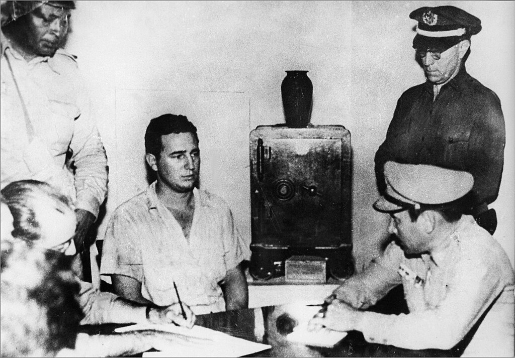 1024px-Fidel_Castro_under_arrest_after_the_Moncada_attack | ReadZone